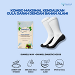 DiaWell Kombinasi Premium - Diawell Way Herbal & Kaos Kaki Diabetes