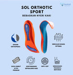 Diawell - Sol Sepatu Olahraga dan Harian Orthotic Sport Comfort (Oren Biru)