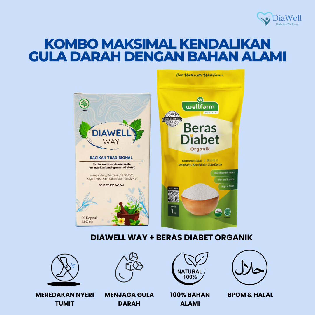 Kombo Diawell Way & Beras Diabet Organik