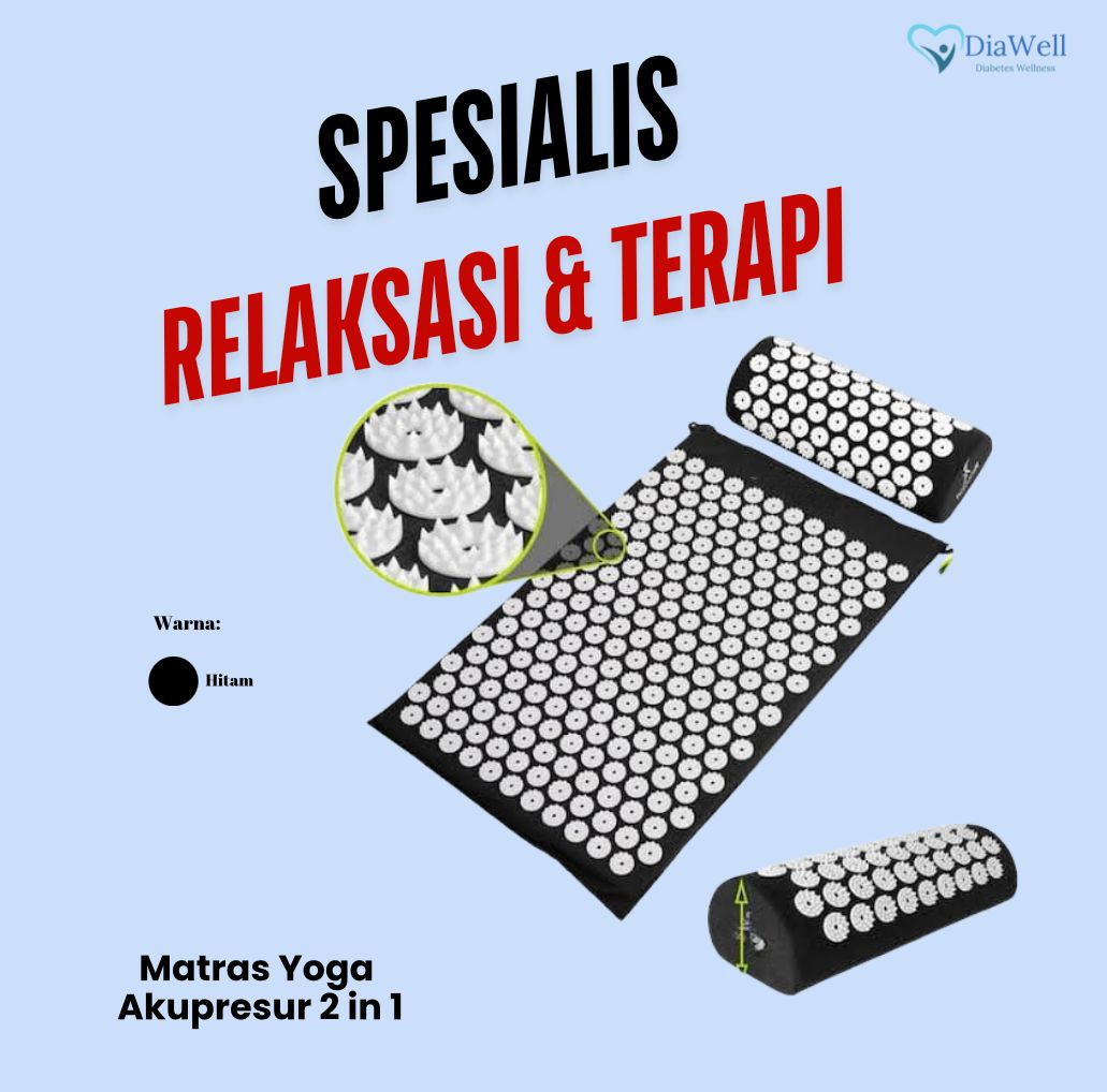 Diawell - AccrupresureMatras Yoga 1 Set - Hitam